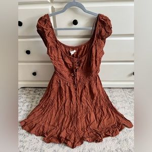 Aeropostale Dress, Flowy, Burnt Orange, Never Worn